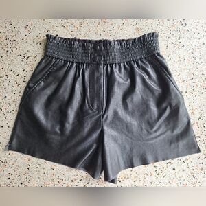 07 Wilfred Faux Leather Paperbag Waist Short